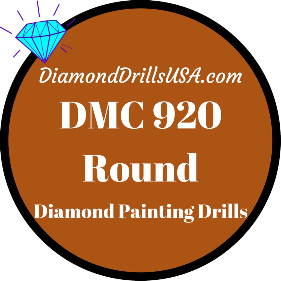 DMC 920 ROUND 5D Diamond Painting Drills DMC 920 Medium Red 