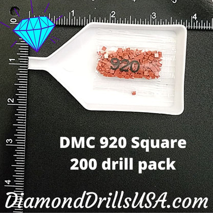 DMC 920 SQUARE 5D Diamond Painting Drills Beads DMC 920 