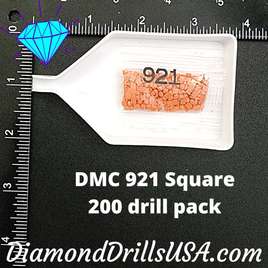 DMC 921 SQUARE 5D Diamond Painting Drills Beads DMC 921 