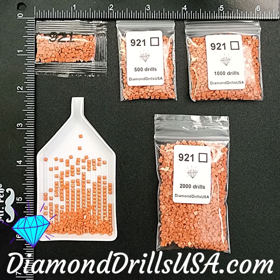 DMC 921 SQUARE 5D Diamond Painting Drills Beads DMC 921 