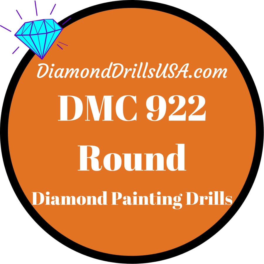 DMC 922 ROUND 5D Diamond Painting Drills DMC 922 Light 