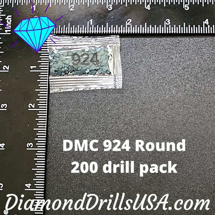 DMC 924 ROUND 5D Diamond Painting Drills Beads DMC 924 Very 