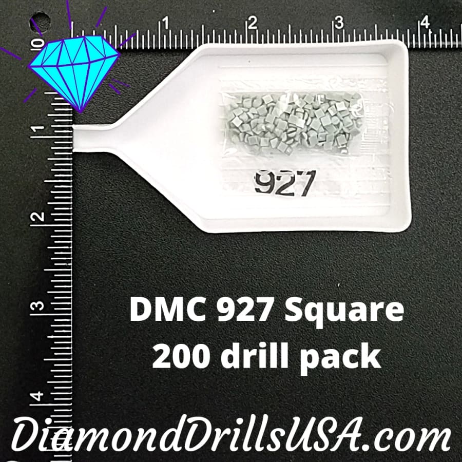DMC 927 SQUARE 5D Diamond Painting Drills Beads DMC 927 