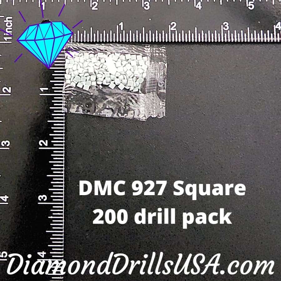 DMC 927 SQUARE 5D Diamond Painting Drills Beads DMC 927 