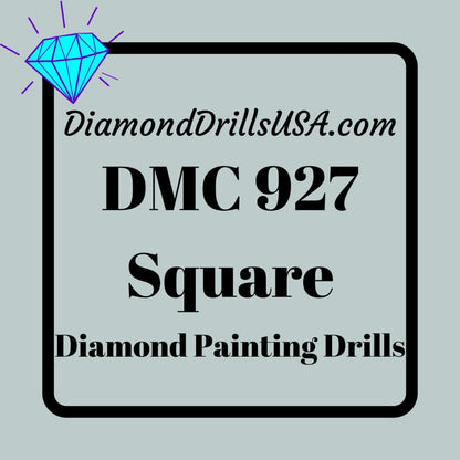 DMC 927 SQUARE 5D Diamond Painting Drills Beads DMC 927 