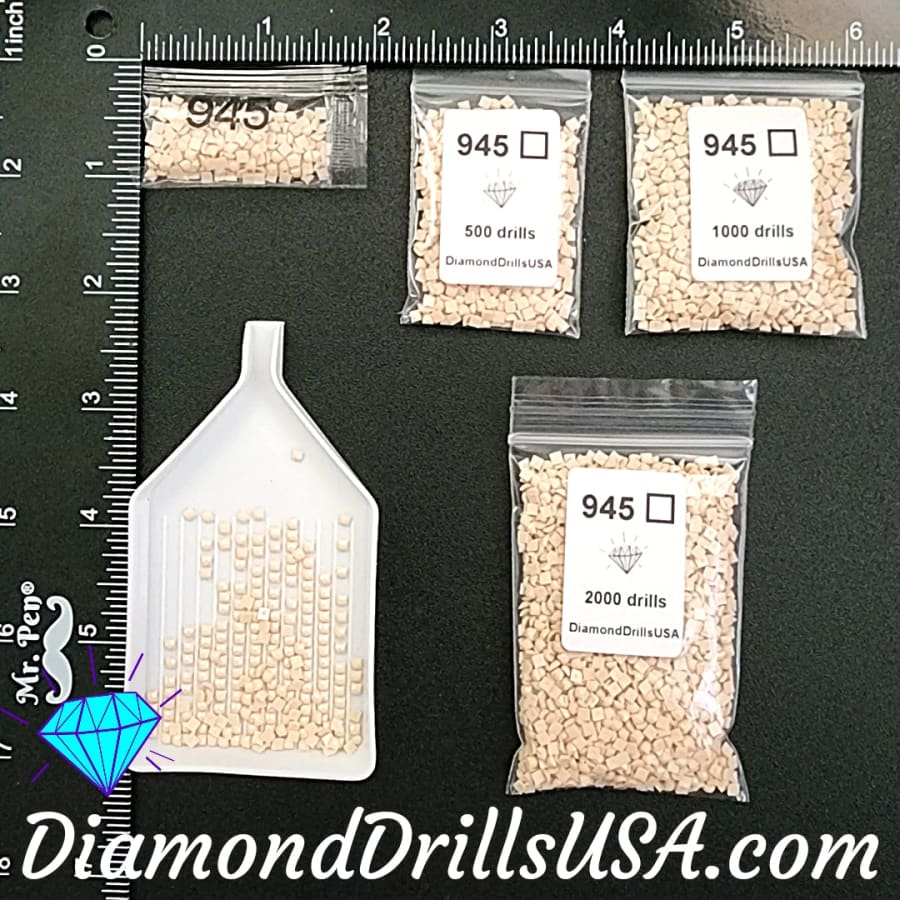 DMC 945 SQUARE 5D Diamond Painting Drills Beads DMC 945 