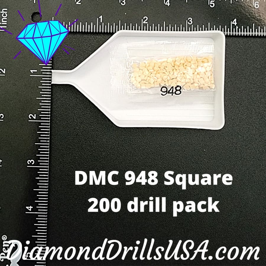 DMC 948 SQUARE 5D Diamond Painting Drills Beads DMC 948 Very
