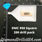 DMC 950 SQUARE 5D Diamond Painting Drills Beads DMC 950 