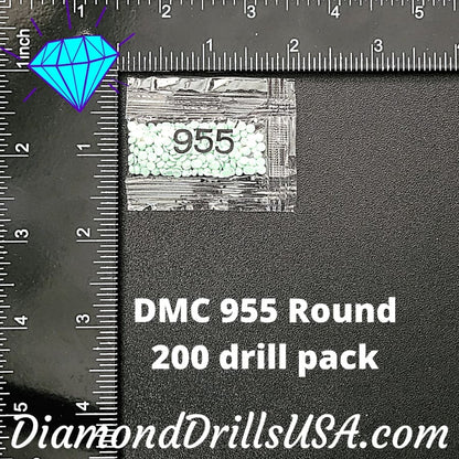 DMC 955 ROUND 5D Diamond Painting Drills Beads DMC 955 Light