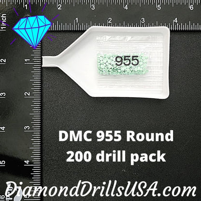 DMC 955 ROUND 5D Diamond Painting Drills Beads DMC 955 Light