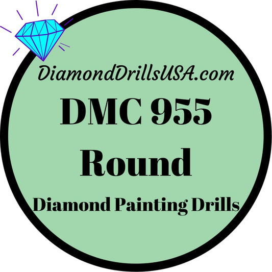 DMC 955 ROUND 5D Diamond Painting Drills Beads DMC 955 Light