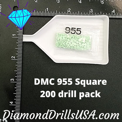 DMC 955 SQUARE 5D Diamond Painting Drills Beads DMC 955 