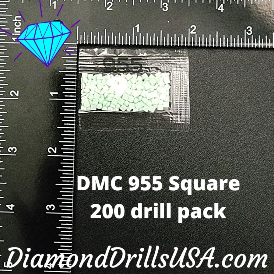 DMC 955 SQUARE 5D Diamond Painting Drills Beads DMC 955 