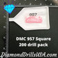 DMC 957 SQUARE 5D Diamond Painting Drills Beads DMC 957 Pale