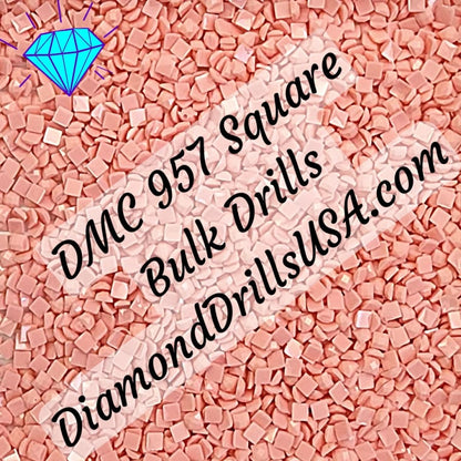 DMC 957 SQUARE 5D Diamond Painting Drills Beads DMC 957 Pale