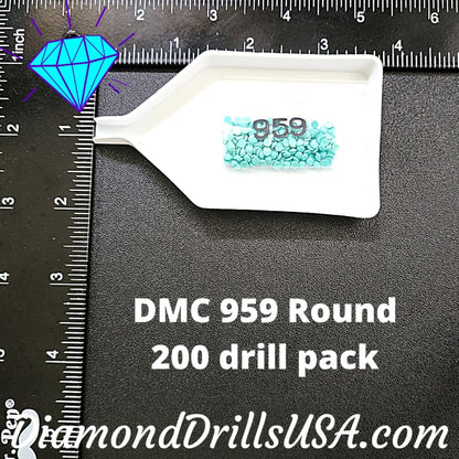 DMC 959 ROUND 5D Diamond Painting Drills Beads DMC 959 