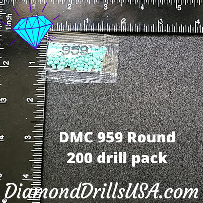 DMC 959 ROUND 5D Diamond Painting Drills Beads DMC 959 