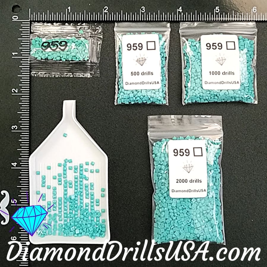 DMC 959 SQUARE 5D Diamond Painting Drills Beads DMC 959 