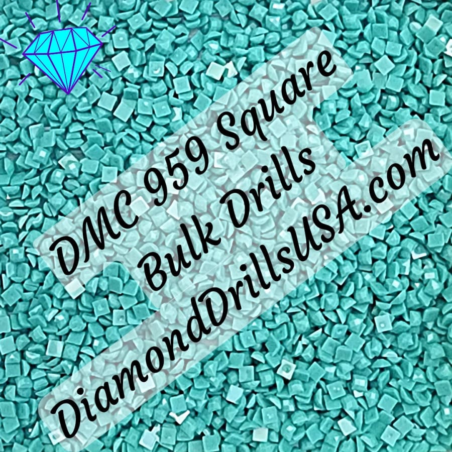 DMC 959 SQUARE 5D Diamond Painting Drills Beads DMC 959 