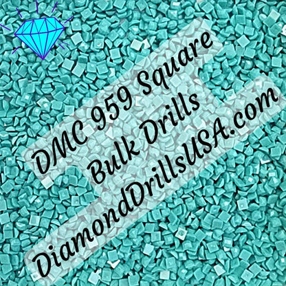 DMC 959 SQUARE 5D Diamond Painting Drills Beads DMC 959 