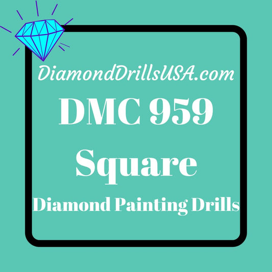 DMC 959 SQUARE 5D Diamond Painting Drills Beads DMC 959 