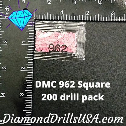 DMC 962 SQUARE 5D Diamond Painting Drills Beads DMC 962 