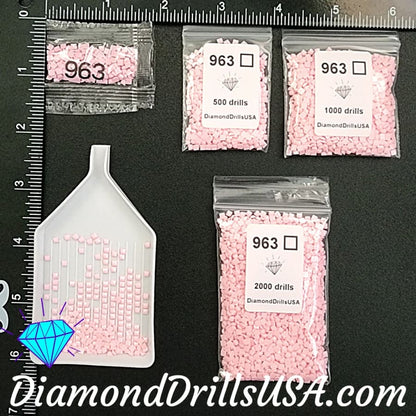 DMC 963 SQUARE 5D Diamond Painting Drills Beads DMC 963 