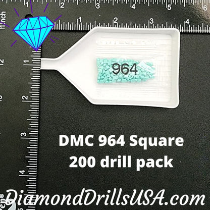 DMC 964 SQUARE 5D Diamond Painting Drills Beads DMC 964 