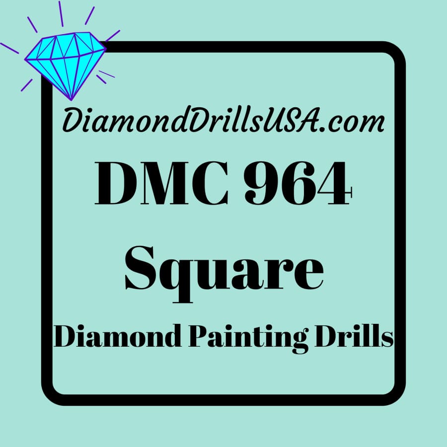 DMC 964 SQUARE 5D Diamond Painting Drills Beads DMC 964 