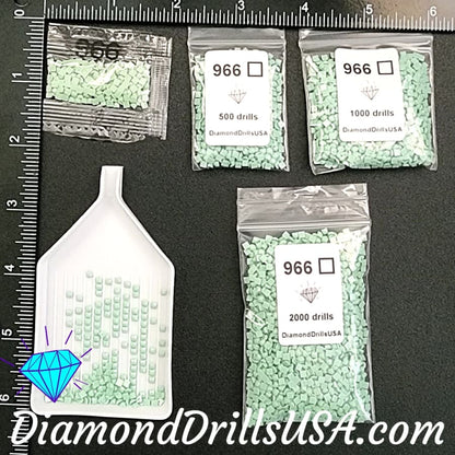 DMC 966 SQUARE 5D Diamond Painting Drills Beads DMC 966 