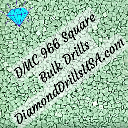 DMC 966 SQUARE 5D Diamond Painting Drills Beads DMC 966 