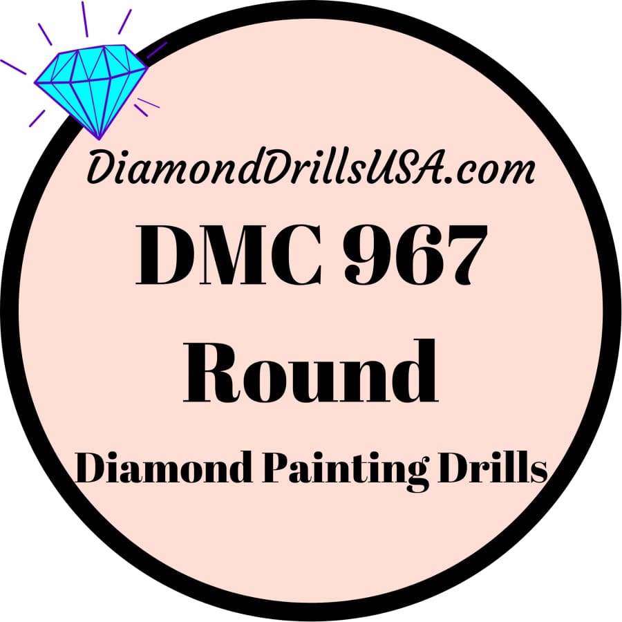 DMC 967 ROUND 5D Diamond Painting Drills Beads DMC 967 Very 