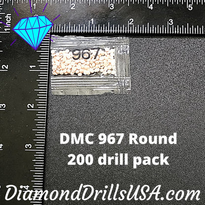 DMC 967 ROUND 5D Diamond Painting Drills Beads DMC 967 Very 