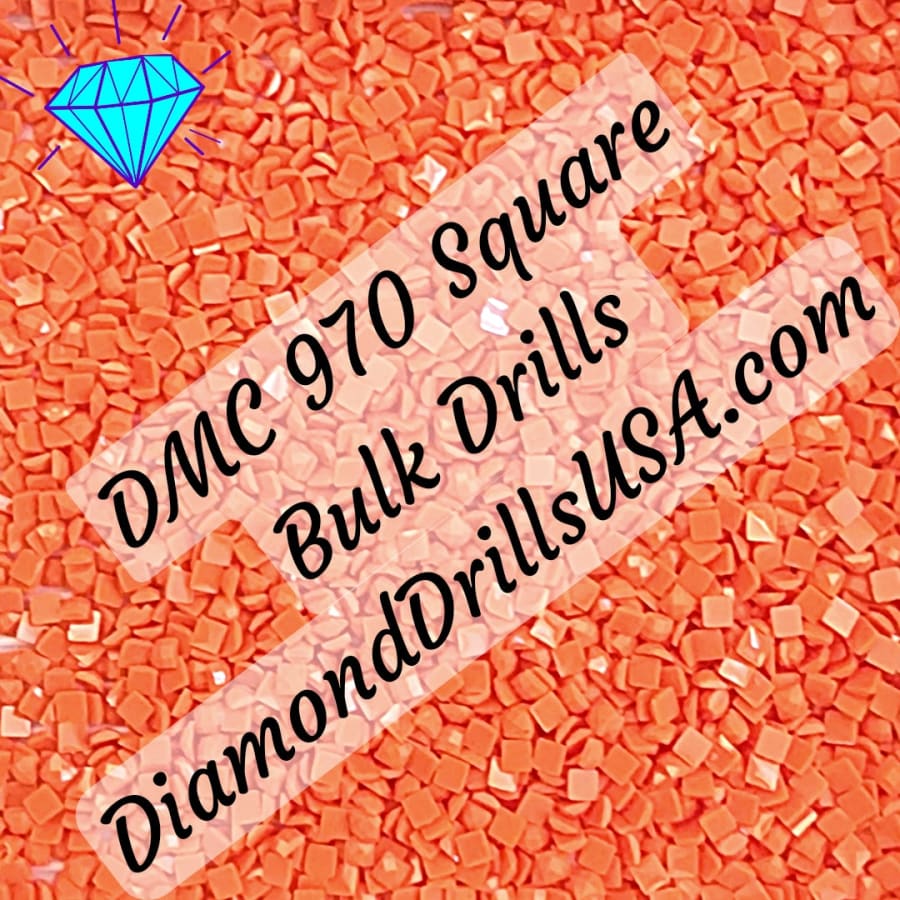 DMC 970 SQUARE 5D Diamond Painting Drills Beads DMC 970 