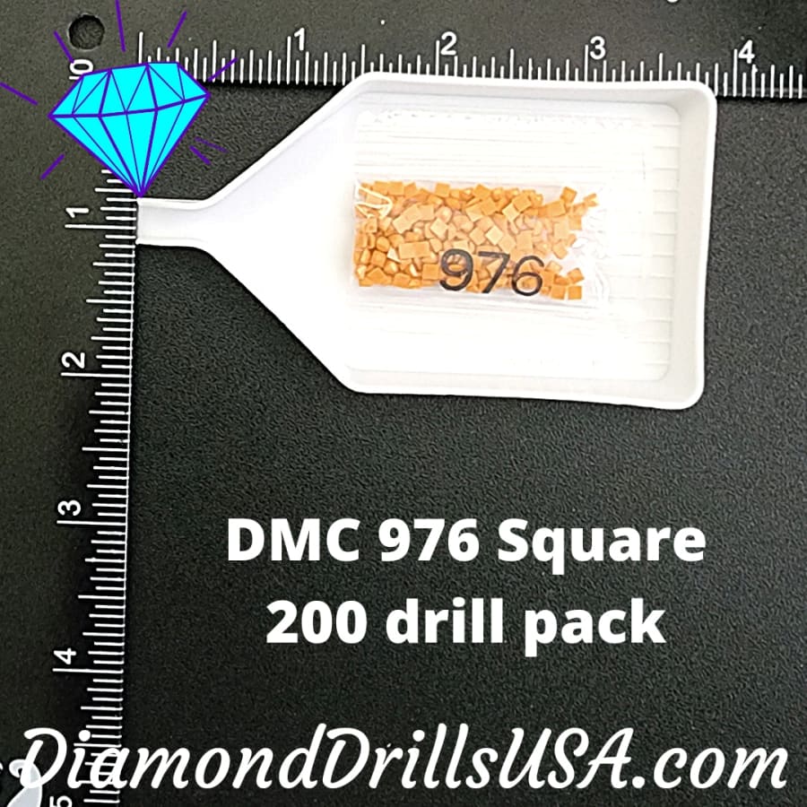 DMC 976 SQUARE 5D Diamond Painting Drills Beads DMC 976 
