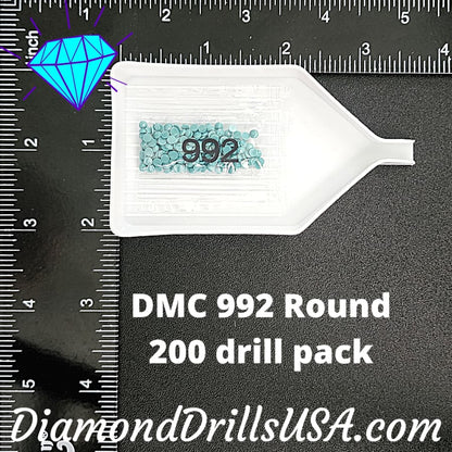 DMC 992 ROUND 5D Diamond Painting Drills Beads DMC 992 Very 