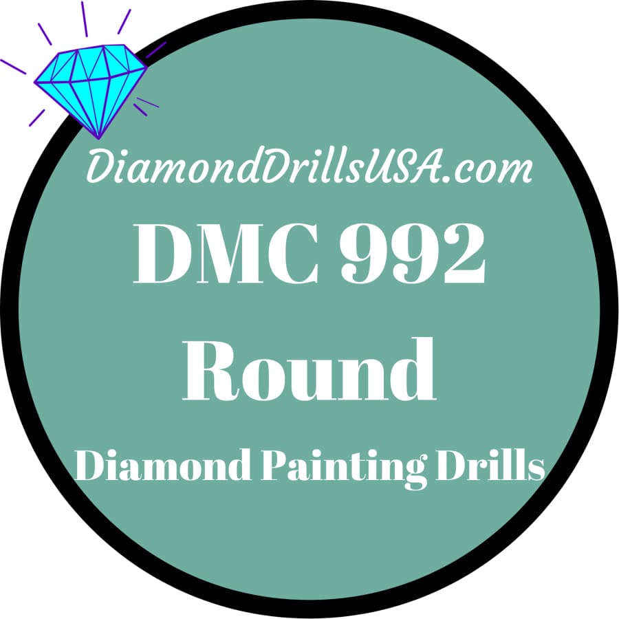 DMC 992 ROUND 5D Diamond Painting Drills Beads DMC 992 Very 