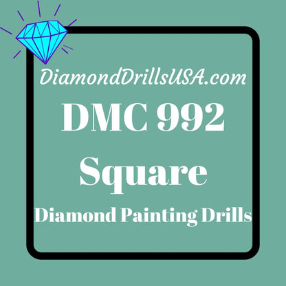DMC 992 SQUARE 5D Diamond Painting Drills Beads DMC 992 