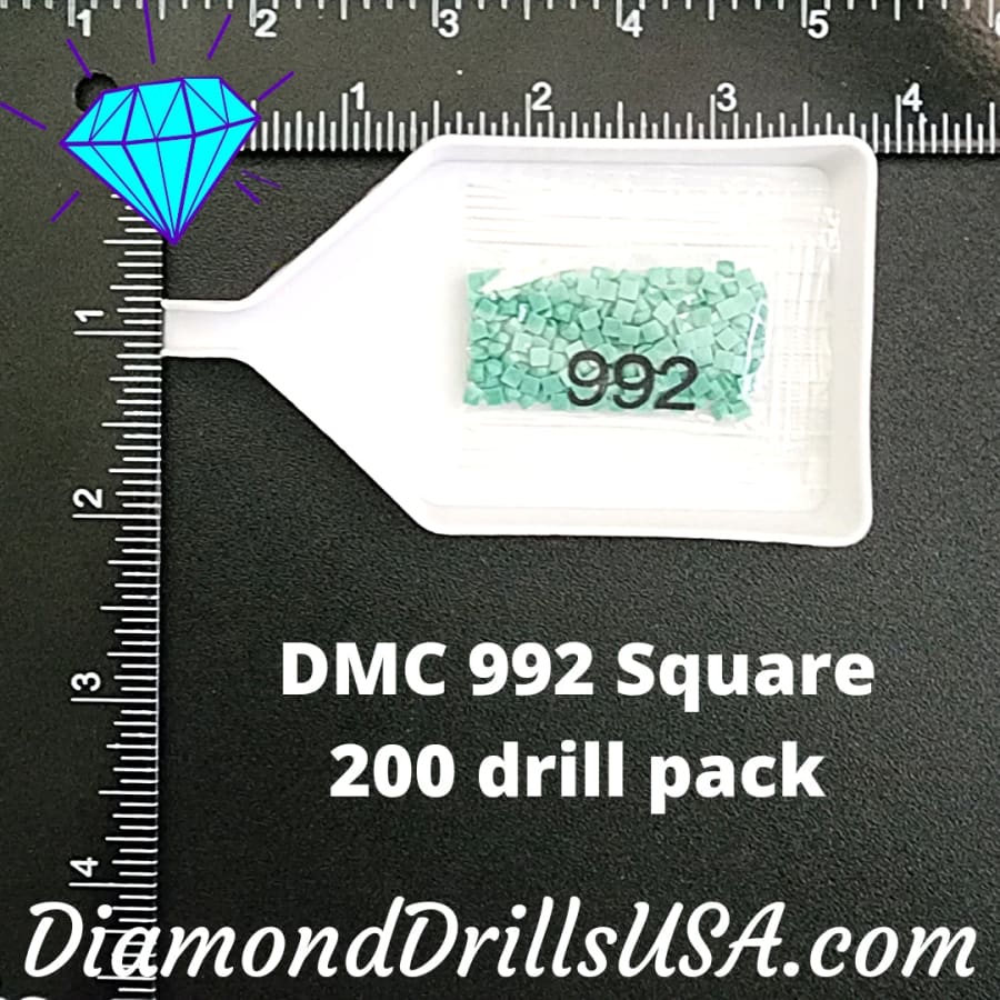 DMC 992 SQUARE 5D Diamond Painting Drills Beads DMC 992 