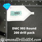 DMC 993 ROUND 5D Diamond Painting Drills Beads DMC 993 Very 