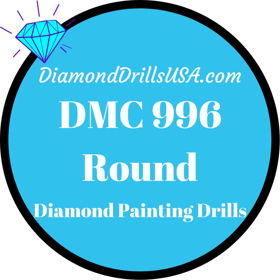 DMC 996 ROUND 5D Diamond Painting Drills Beads DMC 996 