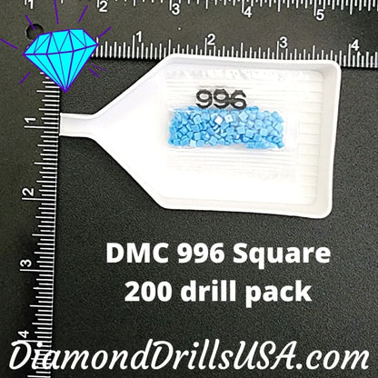 DMC 996 SQUARE 5D Diamond Painting Drills Beads DMC 996 