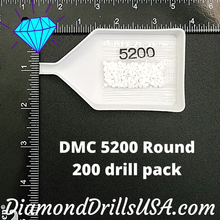 DMC B5200 ROUND 5D Diamond Painting Drills Beads DMC 5200 