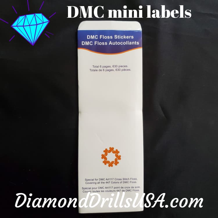 DMC Mini Labels Small Stickers for Storage & Organization 