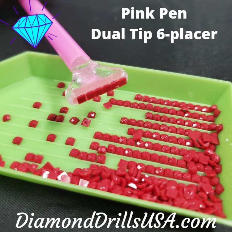 Dual Tip 6-Drill Multiplacer Diamond Painting Pen - 