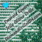 Emerald Jelly Glitter SQUARE Diamond Painting Drills Green