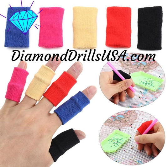 Finger Socks Comfort Grips for Diamond Painting Soft 