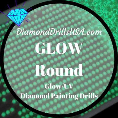 GLOW in the Dark ROUND 5D Diamond Painting Drills Beads 