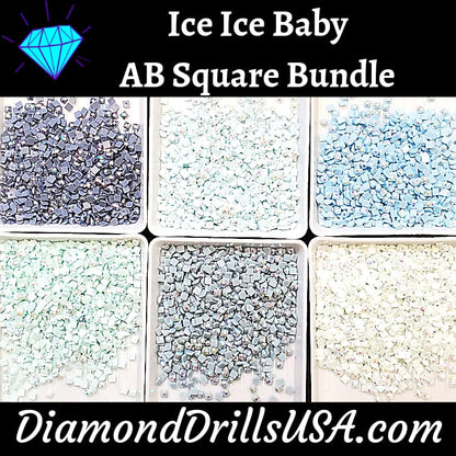 Ice Ice Baby AB Square Bundle 6 AB Colors Aurora Borealis 