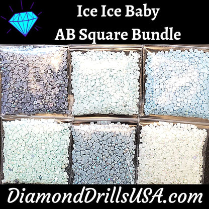Ice Ice Baby AB Square Bundle 6 AB Colors Aurora Borealis 